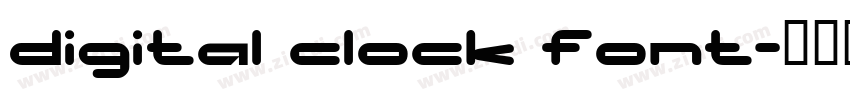 digital clock font字体转换